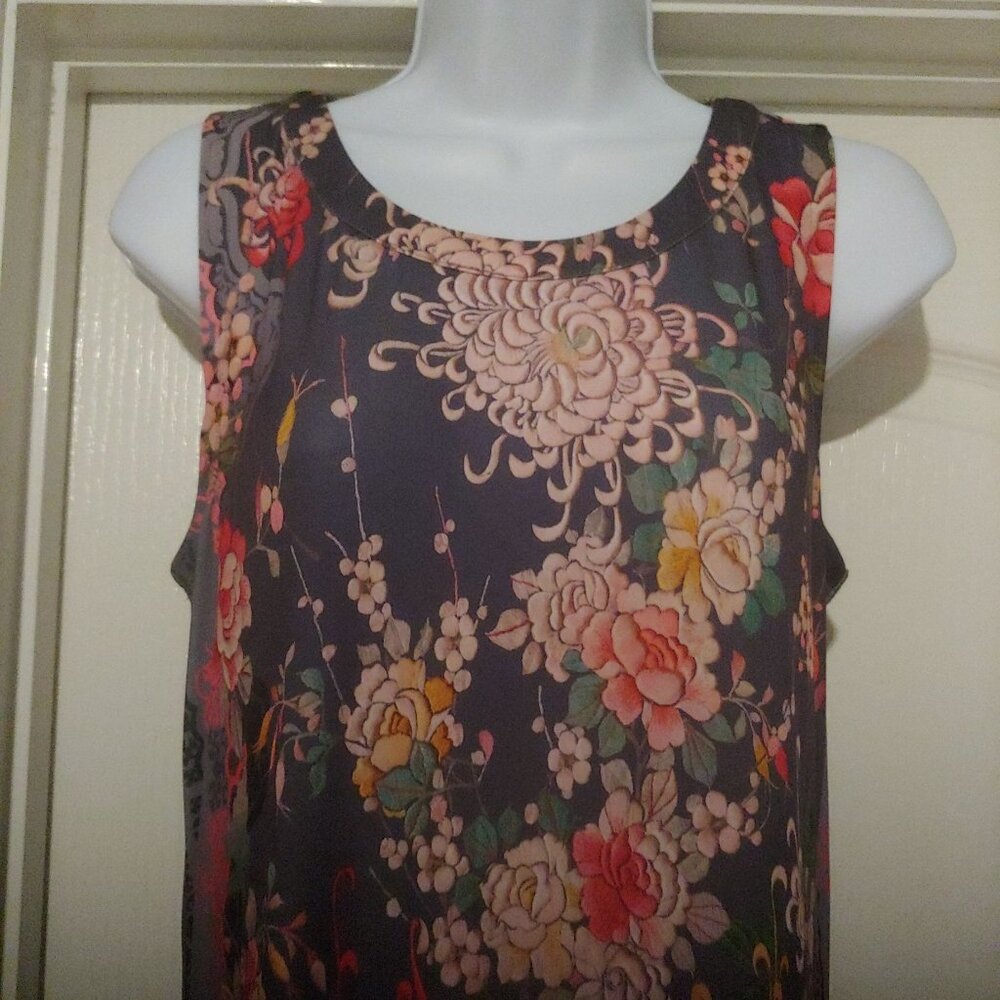 Johnny Was Maxi Sleeveless Floral Resort Beachy Mature Attractive Sexy Dress XS - Picture 4 of 14